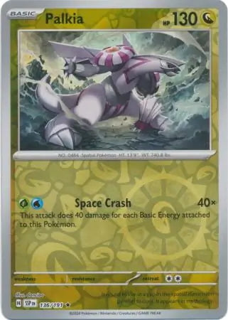 Surging Sparks Palkia #136/191 reverse holo